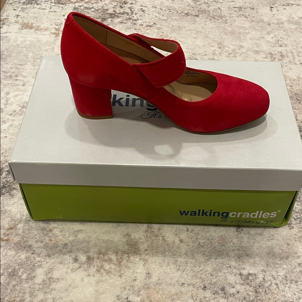 Walking Cradles Women's Vibrant Red Heels